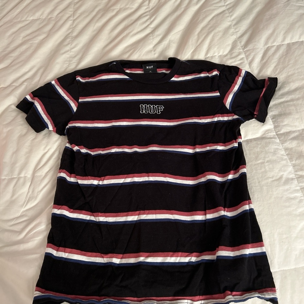 HUF Men's Multicolor Striped Tee